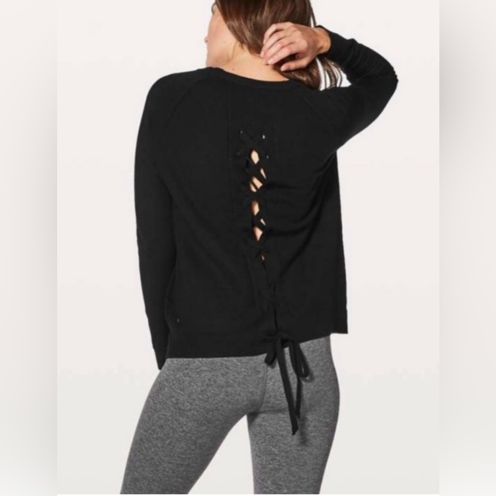 Lululemon Tied to You Sweat Black